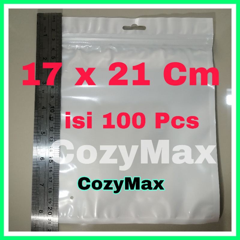 Plastik Klip Ziplock 17x21 Cm isi 100 Pcs