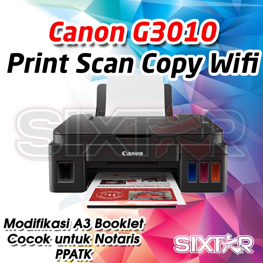 CANON PIXMA G3010 PSC WIFI - MODIFICATION A3 BOOKLET NOTARIS