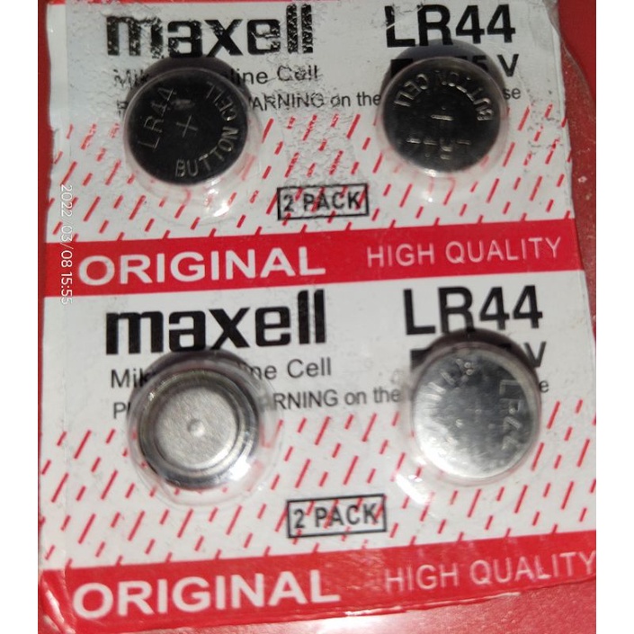 Batre Jam Tangan LR44 Maxell LR 44 baterai kalkulator mainan laser