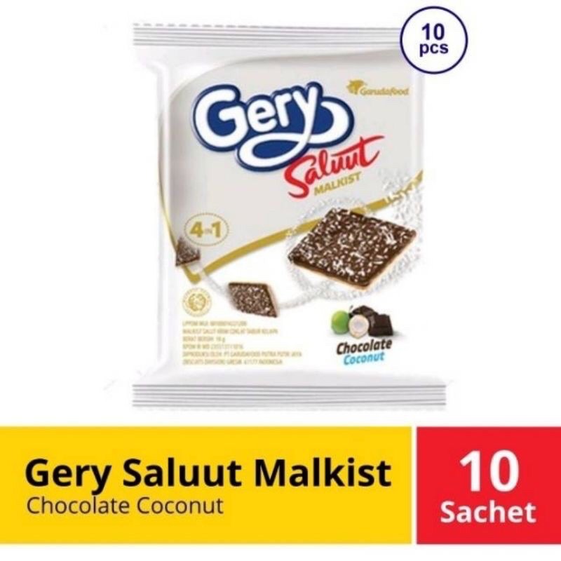 Jual Gery Saluut Malkist Chocolate Coconut Gram X Pcs Shopee