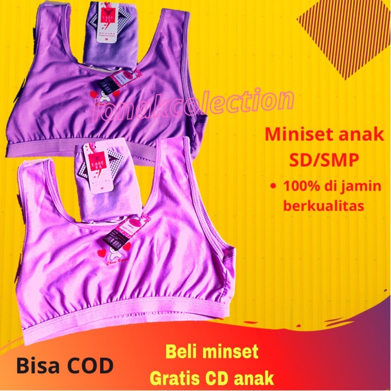 1set Miniset CD anak cewek SD SMP celana dalam anak ABG remaja tanggung/