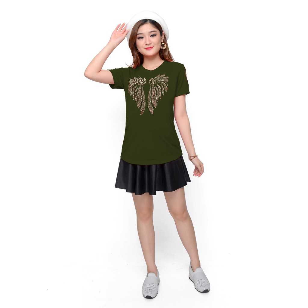 Kaos Tshirt Lengan pendek Wanita Gaya korea mote - XSHOP Michi