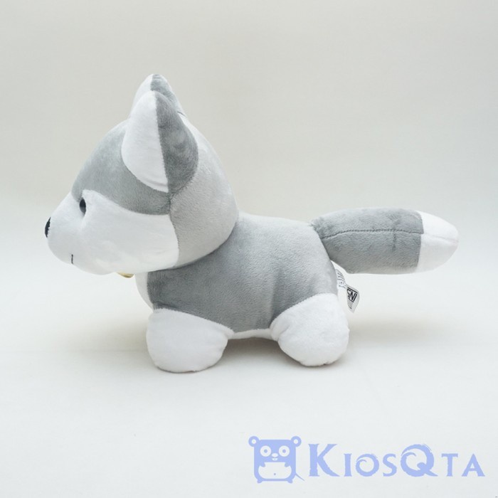 Must Have Terlaris Boneka Anjing Husky Tiarap Medium May Kq Terlaris