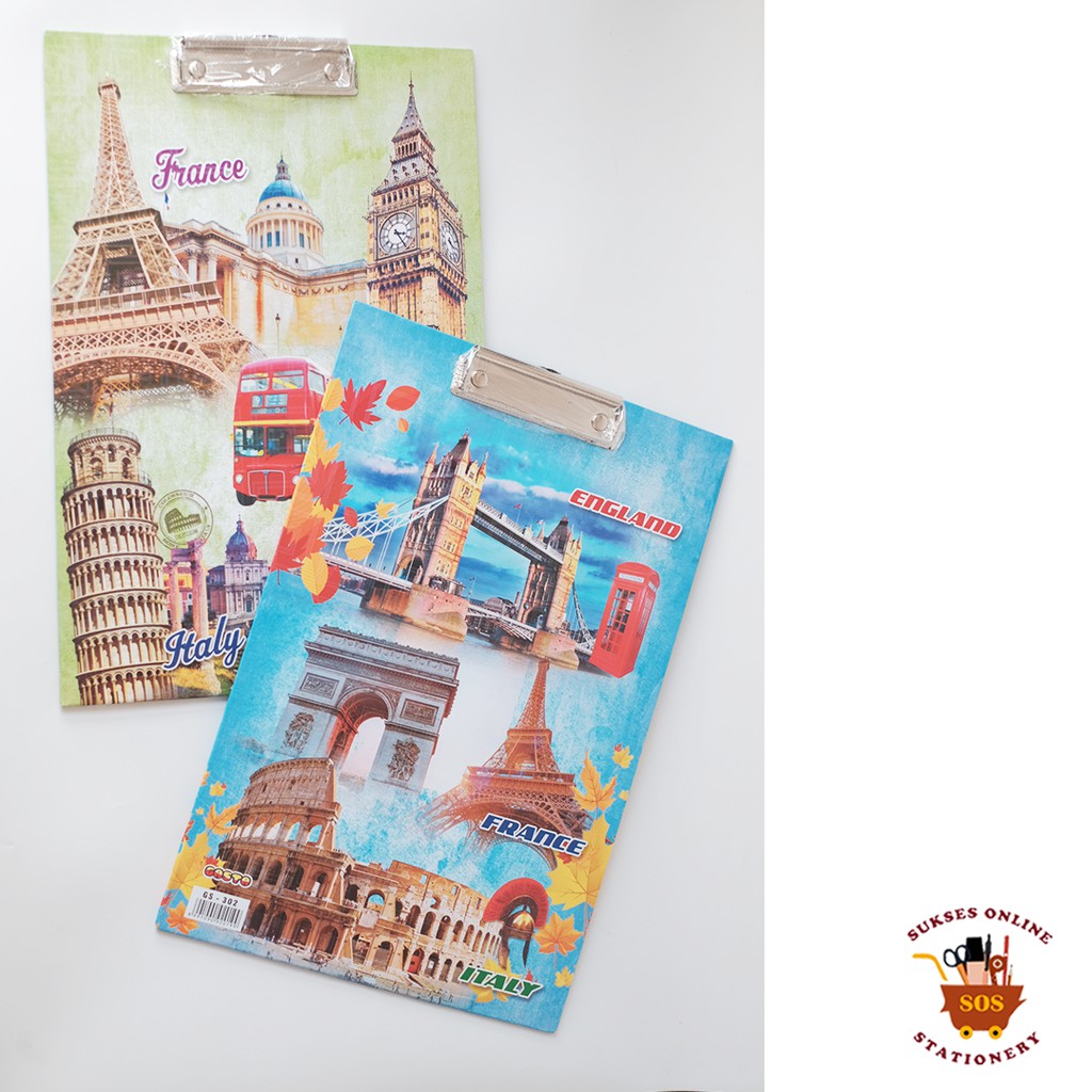 

SOS Clipboard Kayu Fancy Folio / Papan Jalan / Papan Ujian