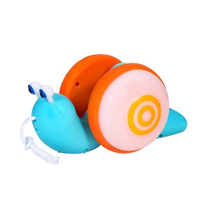 mainan anak pull along snail toy / siput ditarik berjalan+led / Siput Lucu