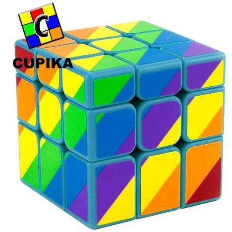 Rubik Mirror YONGJUN Rainbow UNEQUAL Mirror 3x3 PELANGI unik keren