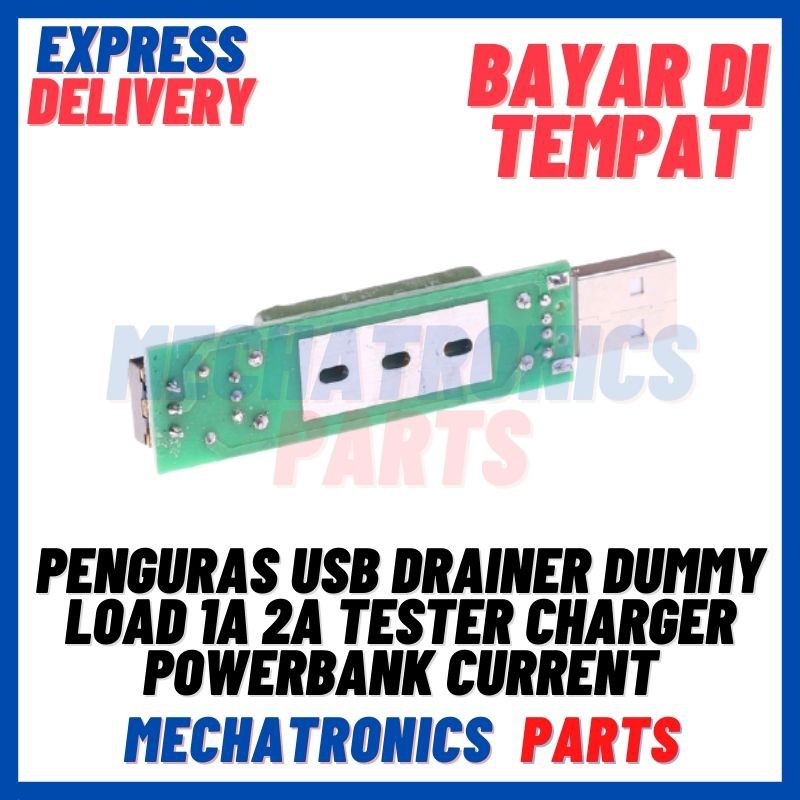 [PSU-9025] PENGURAS USB DRAINER DUMMY LOAD 1A 2A TESTER CHARGER POWERBANK CURRENT