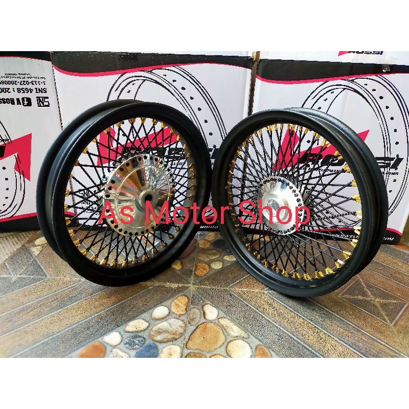 Velg set Ring 14 ukuran 250 300 Jari Jari Seribu tromol set Beat Scoopy Vario110 Vario125 Vario150 M