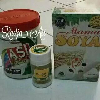 Paket Pelancar Asi Hulbah / Fenugreek, Asi booster Tea dan Mama Soya