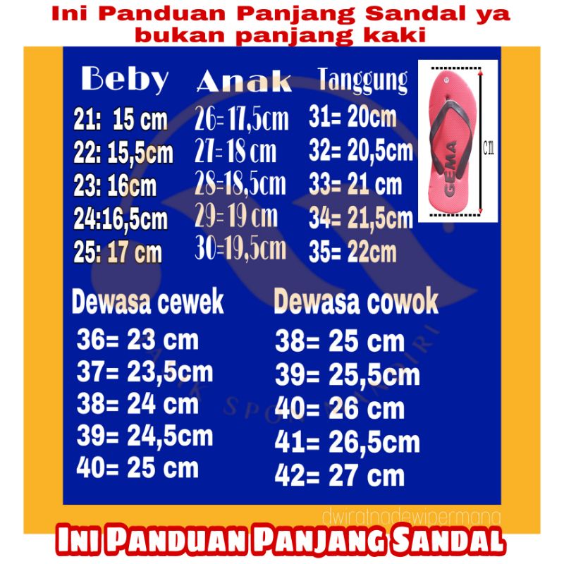 Sandal Nama // Sandal Custom Nama Pesantren / Kantor / Sekolah / Bisa Size Jumbo