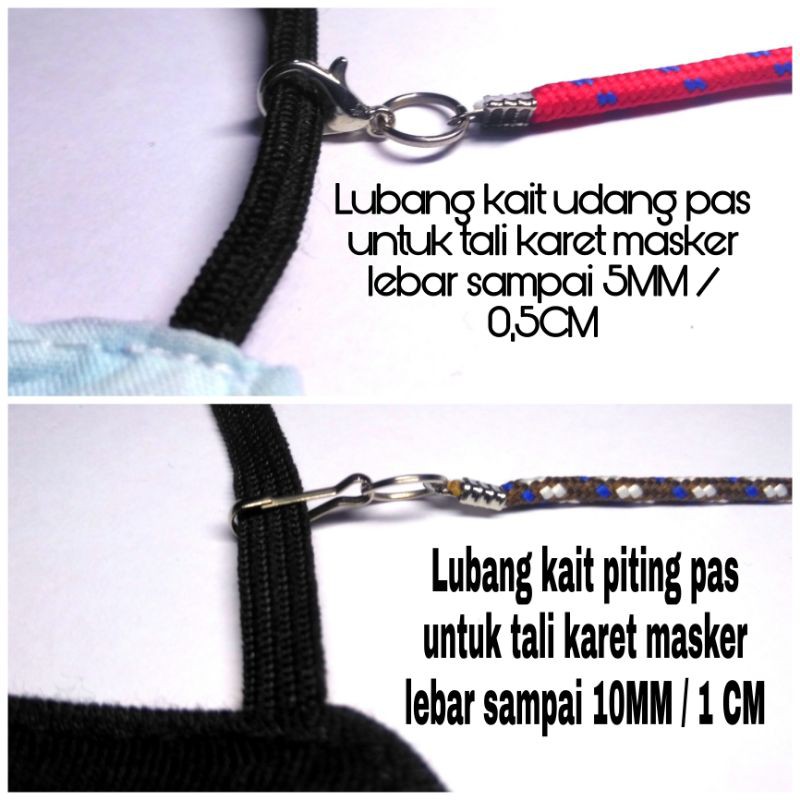 STRAP MASKER TALI KOREA PRIA WANITA // konektor masker // kalung masker