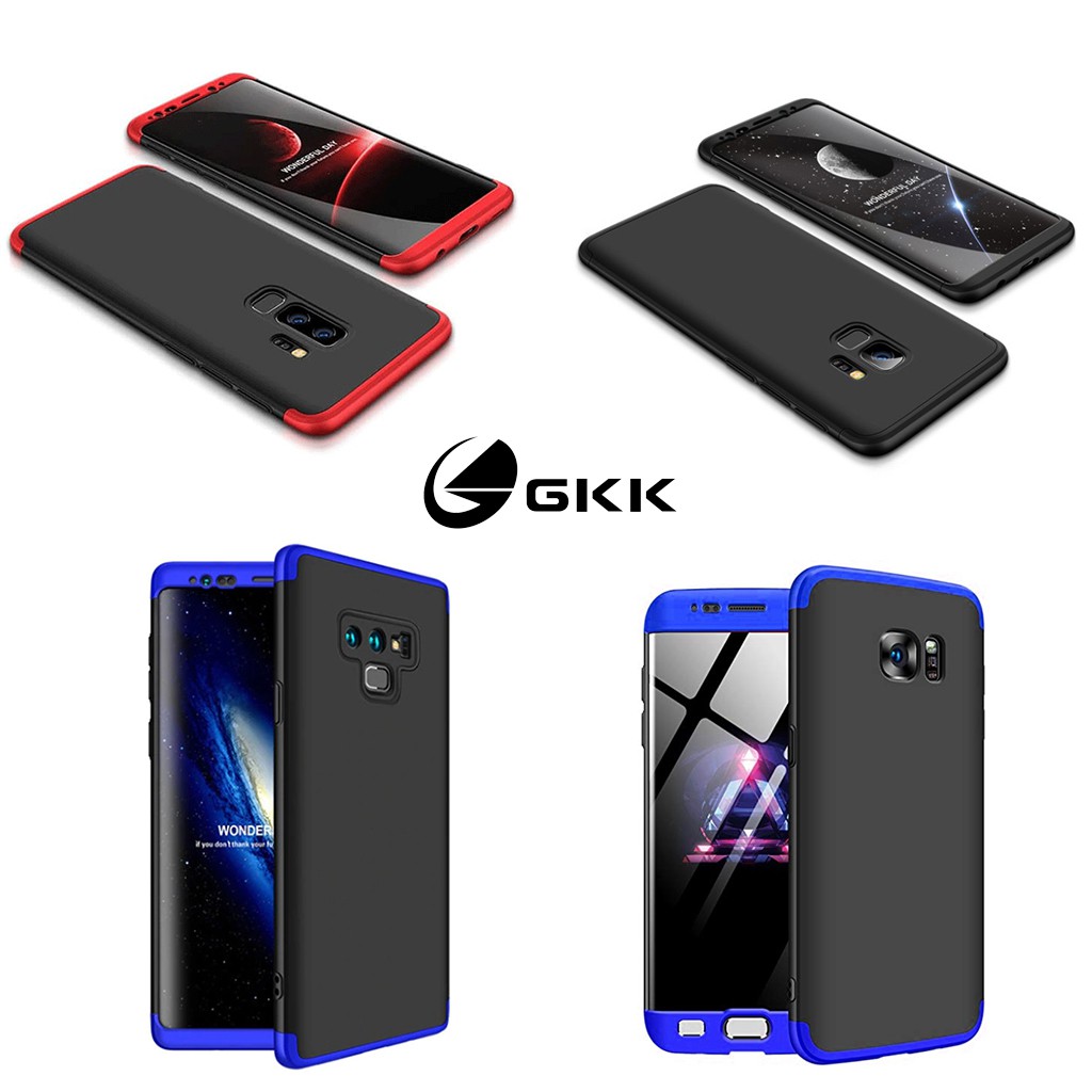 Casing 360 Full Body Matte Hard Case Samsung S6 / S6 Edge / S7 Edge S9 / S9 Plus / Note 9