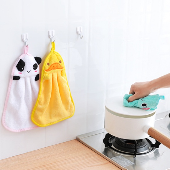 Lap Tangan Handuk Hand Towel Dapur Gantung Kain Karakter Kartun Hewan Lucu