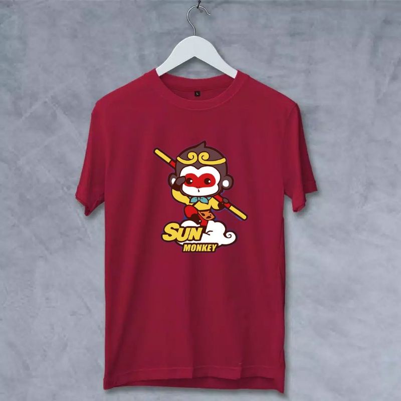 Baju Atasan Dewasa Sun Wukong Kaos Distro Pria Dan Wanita Baju Unisex Kaos Oblong Pria Tshirt Pria
