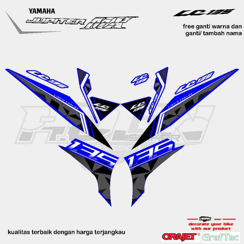 striping jupiter mx 135 new lc 135