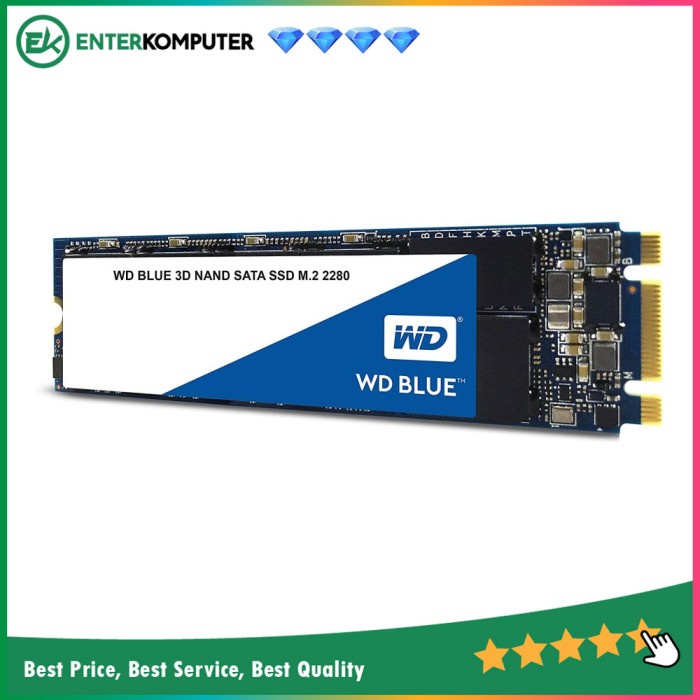 WDC Blue PC SSD 500GB M.2 2280 / SSD 500GB