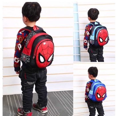 Tas Ransel Sekolah Anak Backpack Model Spiderman 1701