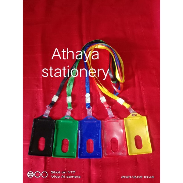 

Tali ID card pita 1 cm clip+ID Casing A mika