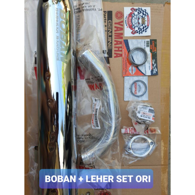 KNALPOT BOBAN FULL SET ( LASER )-C39 + leher set ori