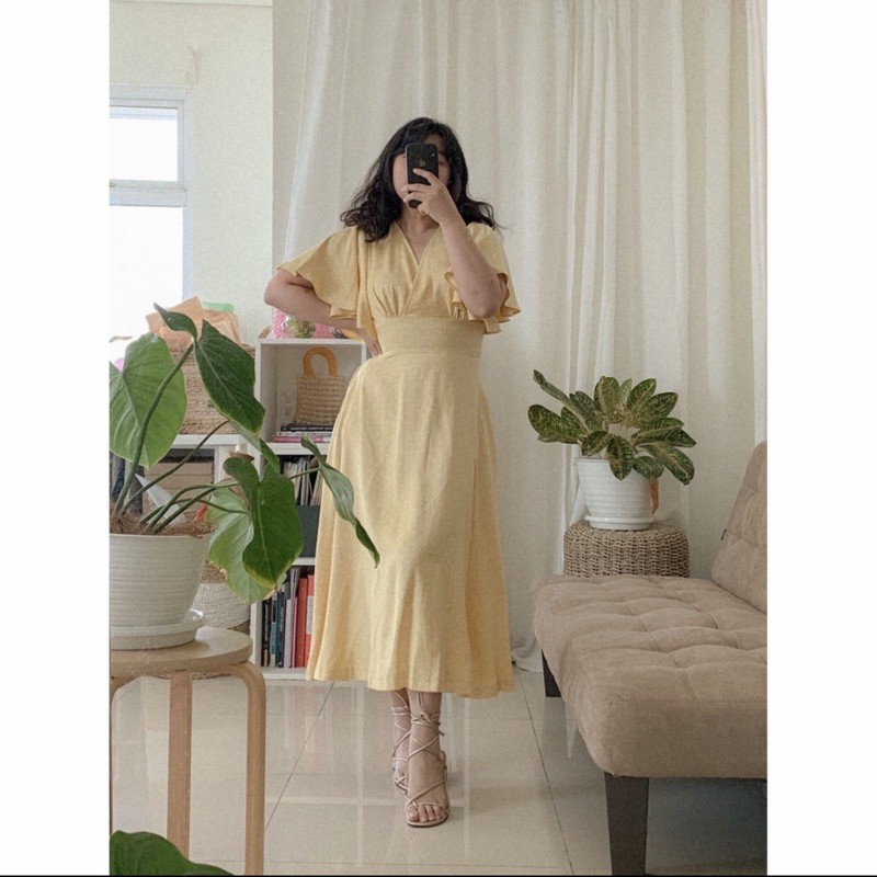 Dahlia dress, Yellow, S | i am starry