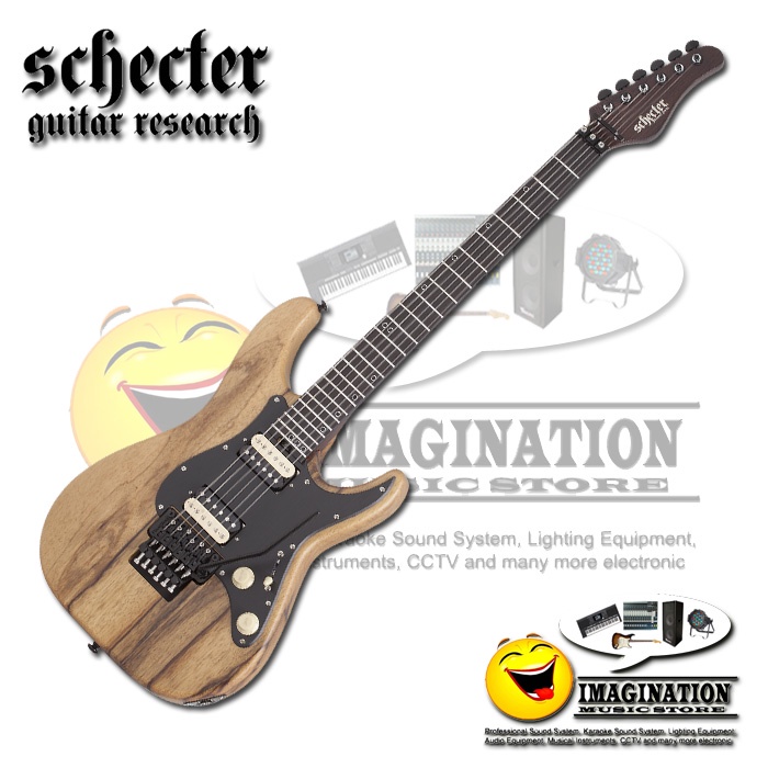 Schecter Sun Valley Super Shredder Exotic FR Electric Guitar - Natural Black Limba