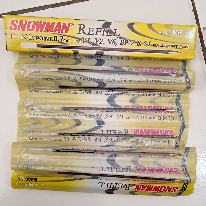 

Isi Pulpen Snowman Refill "Black