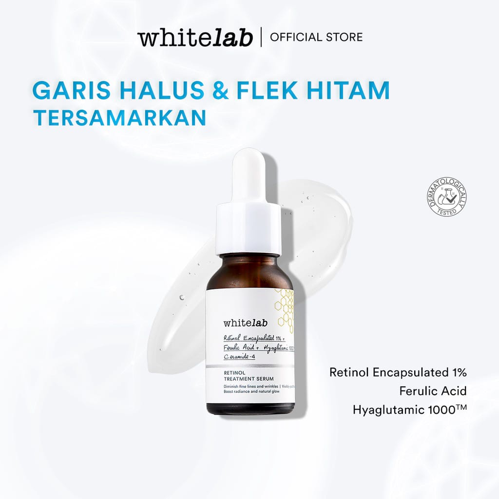 Whitelab Retinol Treatment Serum - Serum Anti Aging Kaya Antioksidan Samarkan Garis Halus Dan Flek Hitam