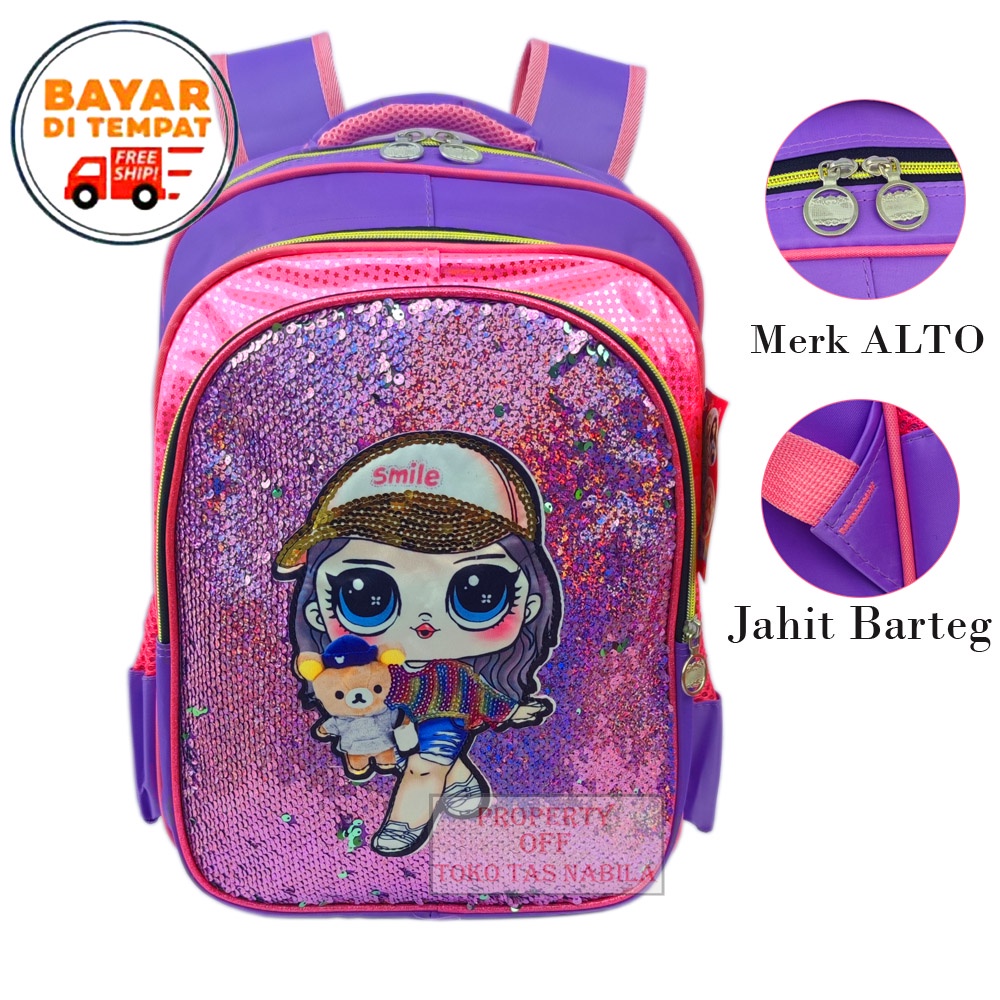 Tas Anak Tas Sekolah Anak Tas Ransel Anak Gliter Usap Tas Ransel Sekolah Import Tas Alto