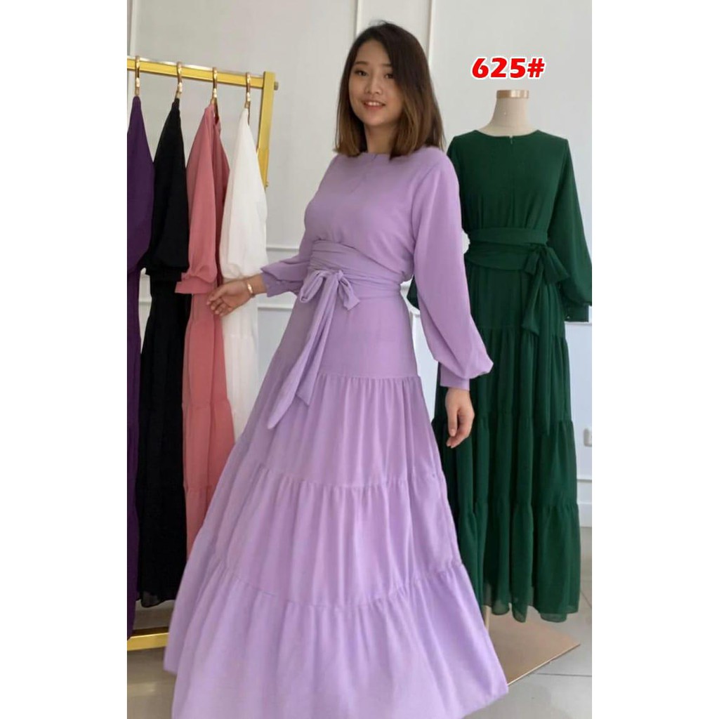 625#Baju Muslim/Ceruti Fashion/Muslim Wanita/Fashion wanita/Gamis Ceruty