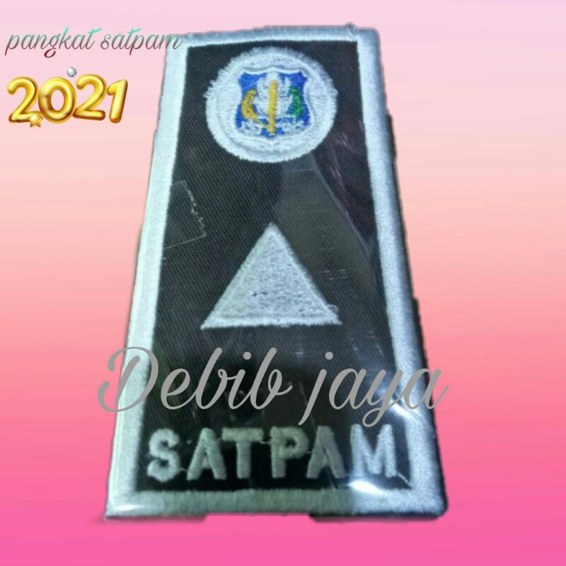 pangkat satpam baru /pangkat satpam bordir /pangkat satpam murah