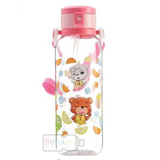 Botol Minum / Tempat Minum Anak Lucu 480ml 2175-1 BPA FREE