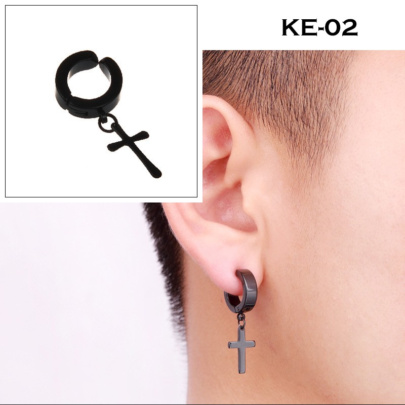 Anting Magnet Pria Non Tindik 6mm | Earrings Stainless Steel Premium Impor