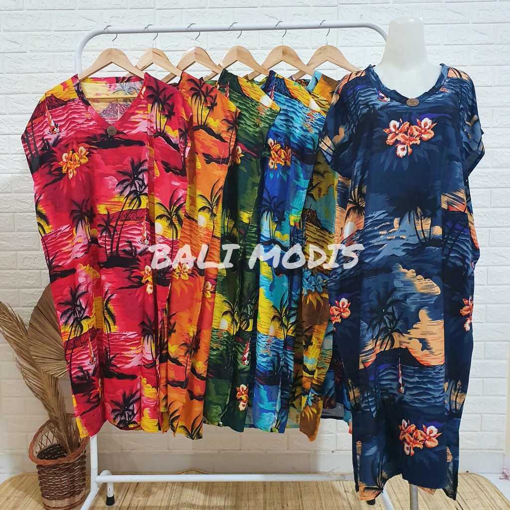 DASTER KAFTAN KERAH V HAWAI BATOK BALI