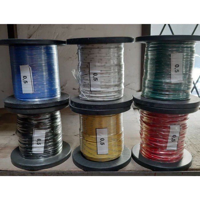 Kabel Roll - Kabel Bintik 0.5 Mm 100 Meter Kabel Tembaga Kabel Roll Kabel Mobil