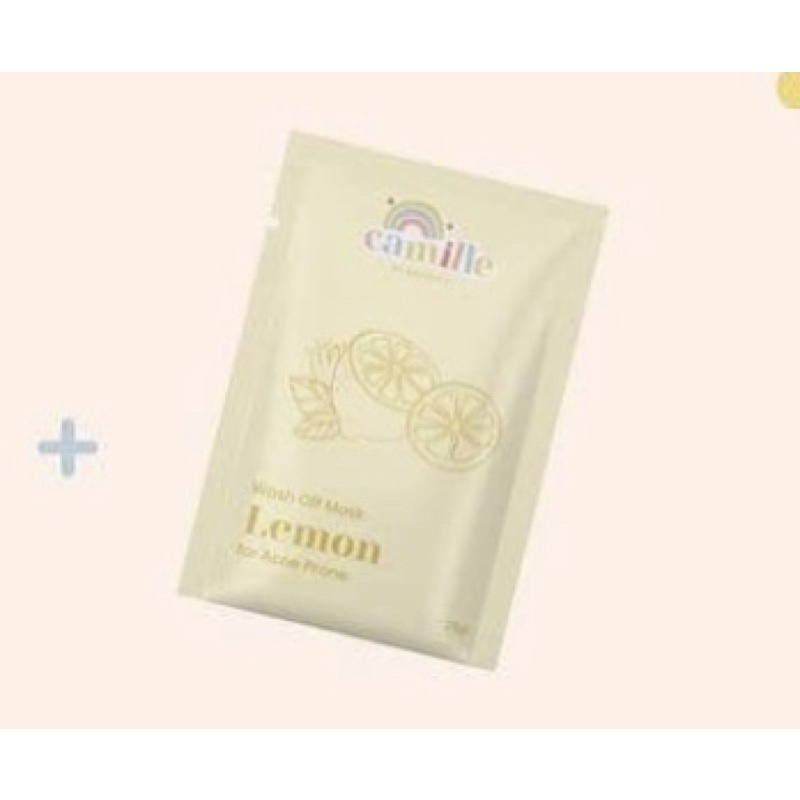 MASKER CAMILLE • FACE MIST CAMILLE • BODY SCRUB CAMILLE | MASKER ORGANIK BPOM-LEMON 25 GR