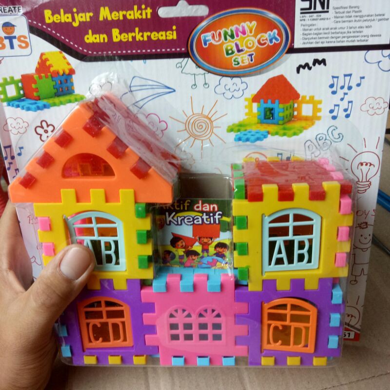 Mainan Set Mainan Rumah-rumahan Rakit Rumah Mainan - RUMAH RAKIT B
