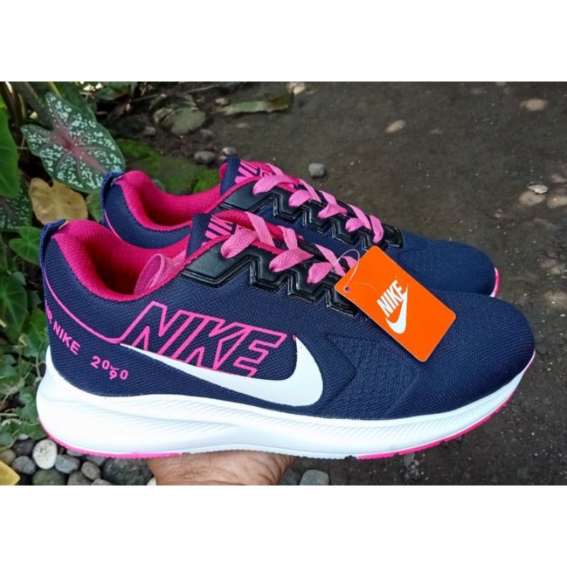 Sepatu sport cewek/Sepatu senam wanita-Navy pink