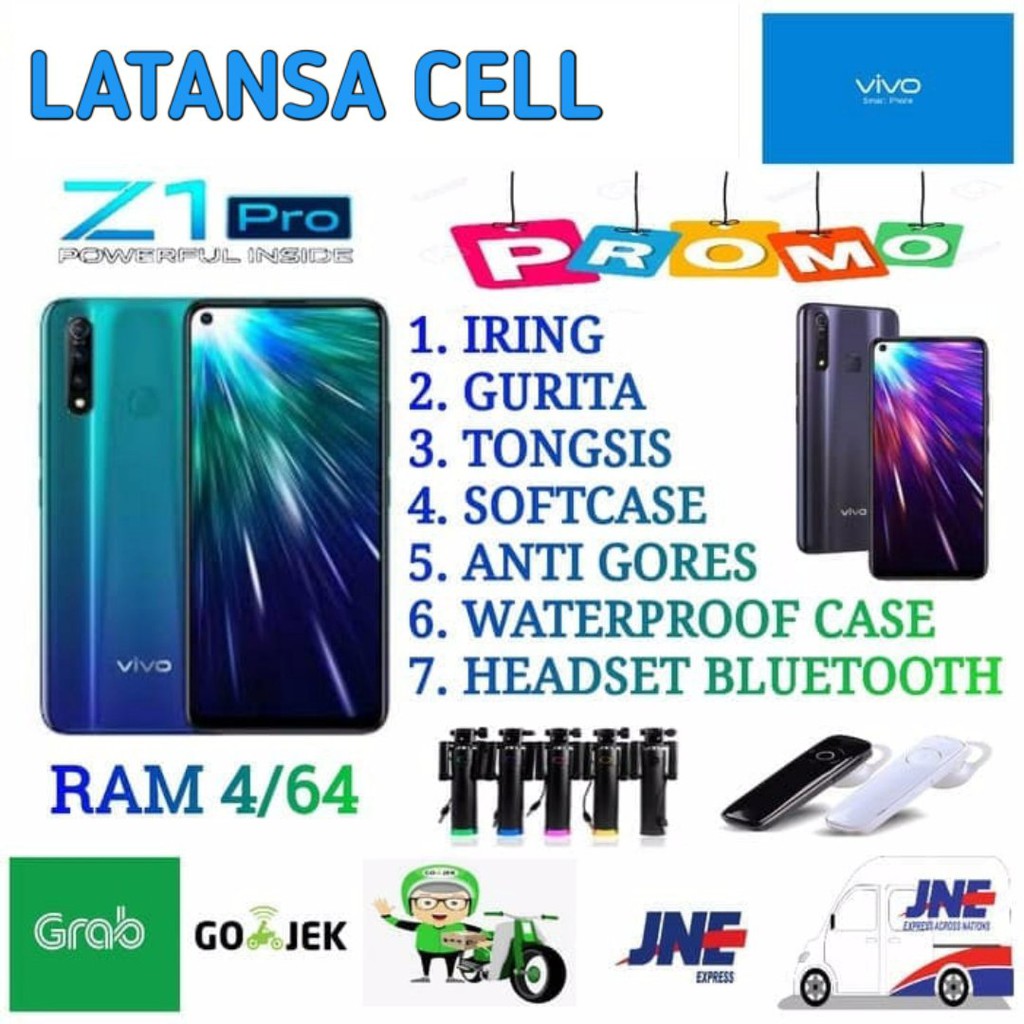 Vivo Z1 Pro Ram 4/64 Garansi Resmi Vivo Indonesia - Sonic Blue