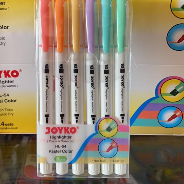 

REALPICT Highlighter dan Spidol ( 2 in 1 ) warna Pastel HL-54 HL54 Joyko