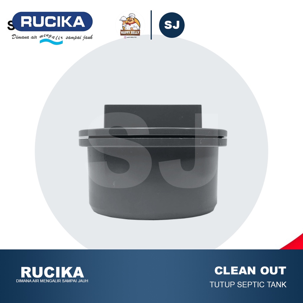 Clean Out AW 2 Inch CO 2" Rucika PVC Tutup Septic Tank