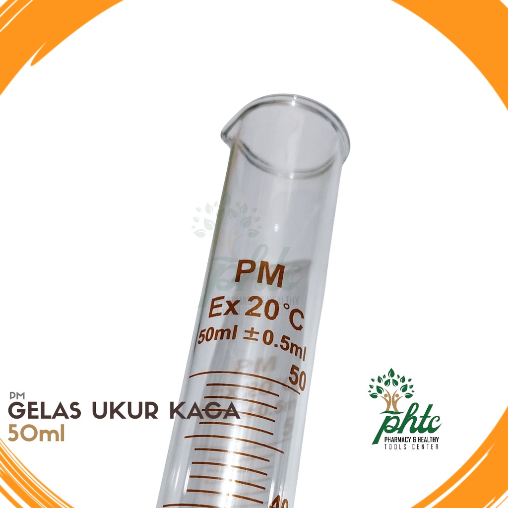 PM Gelas Ukur 50ml l Gelas Ukur Kaca 50 ml