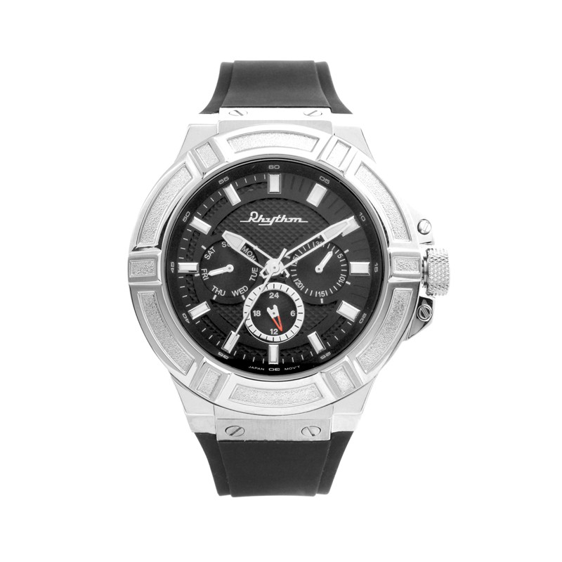 Rhythm SI1605R01 Jam Tangan Pria Rubber Strap