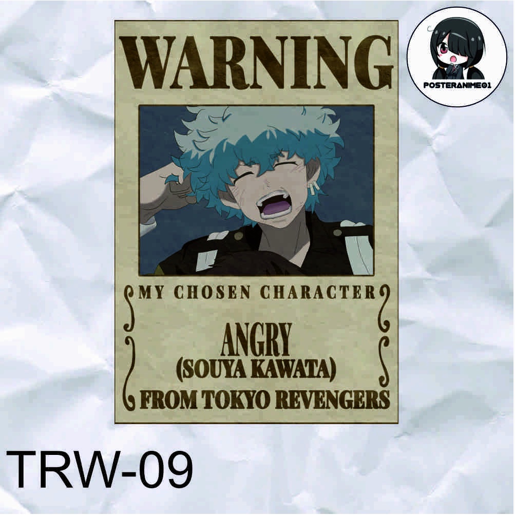 Poster Anime Tokyo Revengers | Poster Anime Tokyo Revengers Warning Aesthetic | DRAKEN | MIKEY | TERLENGKAP-9.ANGRY