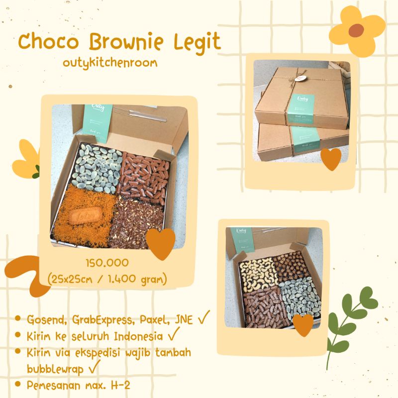 

Choco Brownie Legit 25x25cm