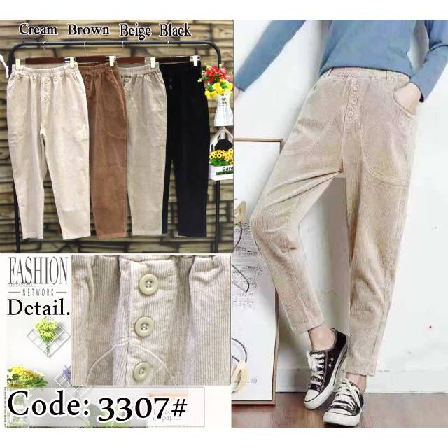 Celana Coduroy import