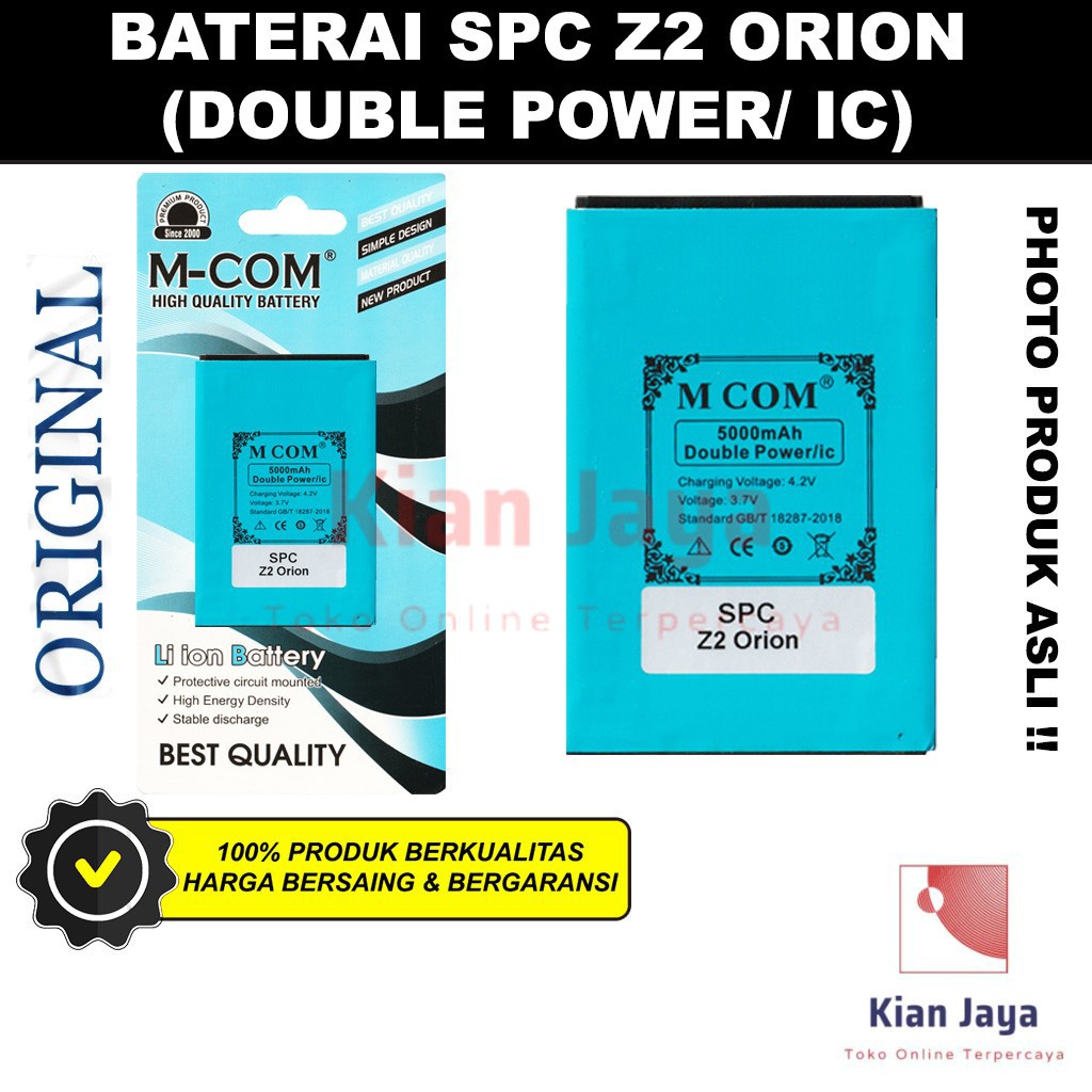 MCOM Baterai Hp SPC Z2 ORION Original Double Power Batrai Batre Battery