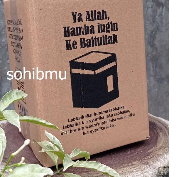 ➪ Celengan Kabah Kunci 3 Ukuran Besar Sedang Kecil Celengan Ka bah Kayu Celengan Baitullah Ka'bah Ka