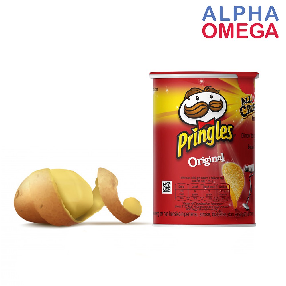 

PRINGLES SNACK KERIPIK KENTANG 42gr RASA ORIGINAL - POTATO CHIPS MINI