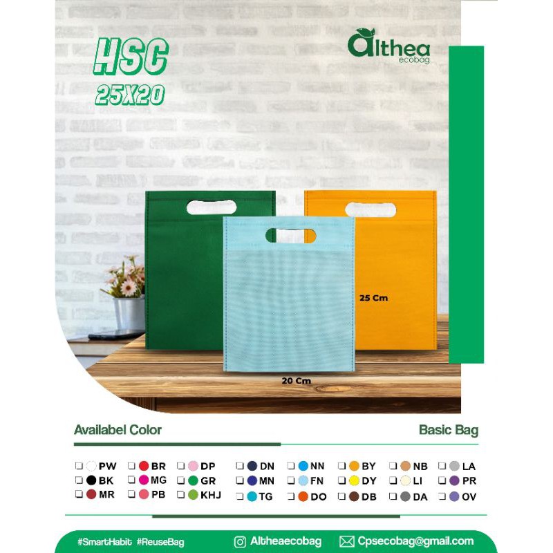

[RF19]Tas Spunbond Polos – Oval Bag – HSC 25×20
