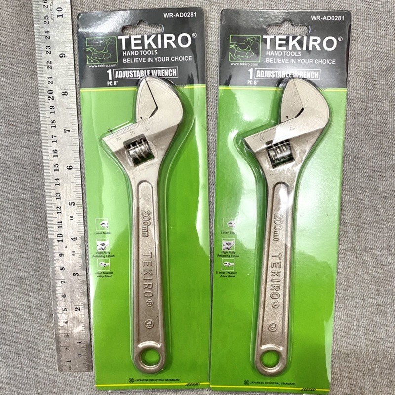 KUNCI INGGRIS 8 INCH TEKIRO / KUNCI INGGRIS 10 INCH TEKIRO / ADJUSTABLE WRENCH